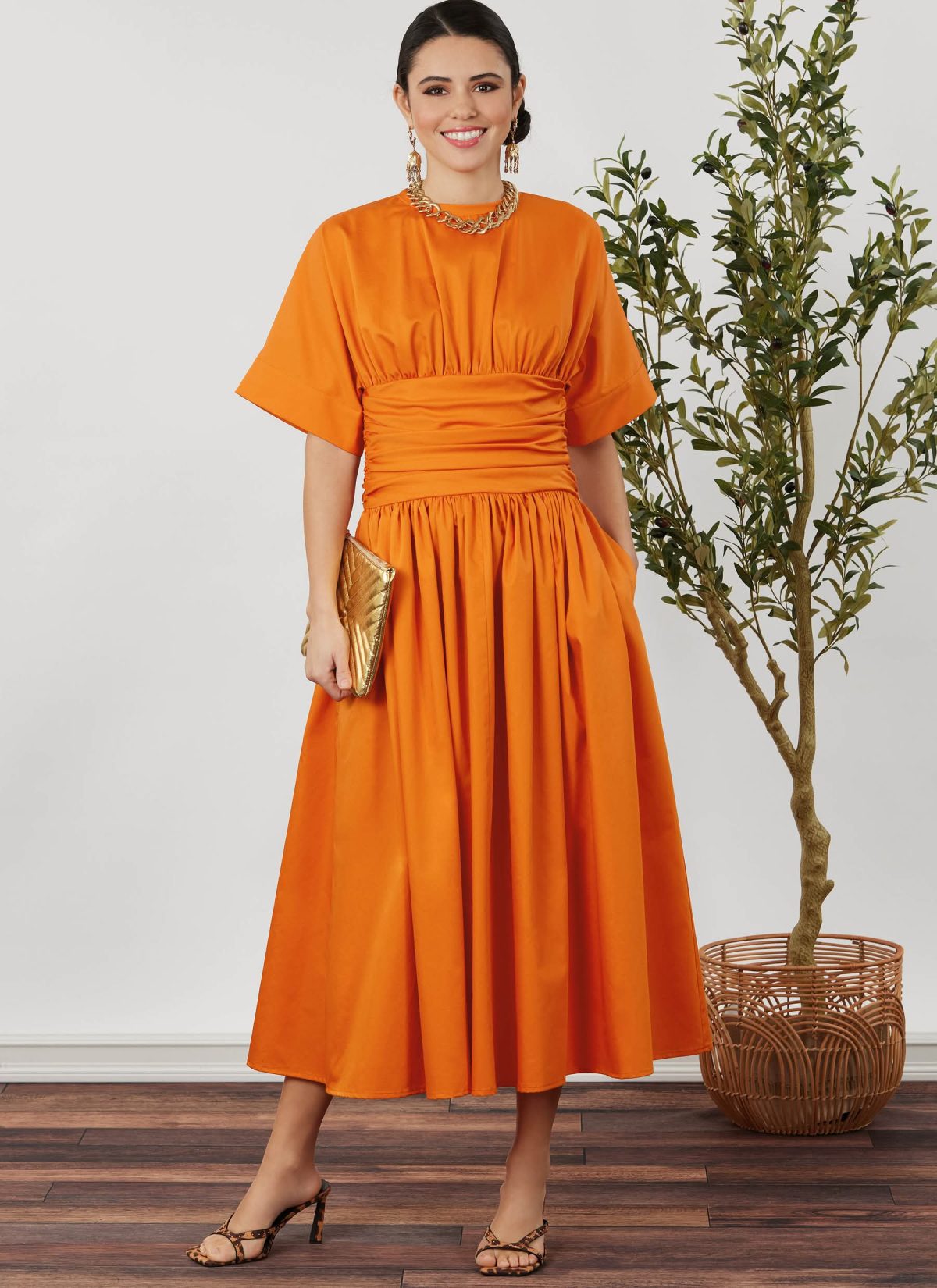 Simplicity Sewing Pattern S3229 Misses' and Women's Midi Dress in Two Lengths