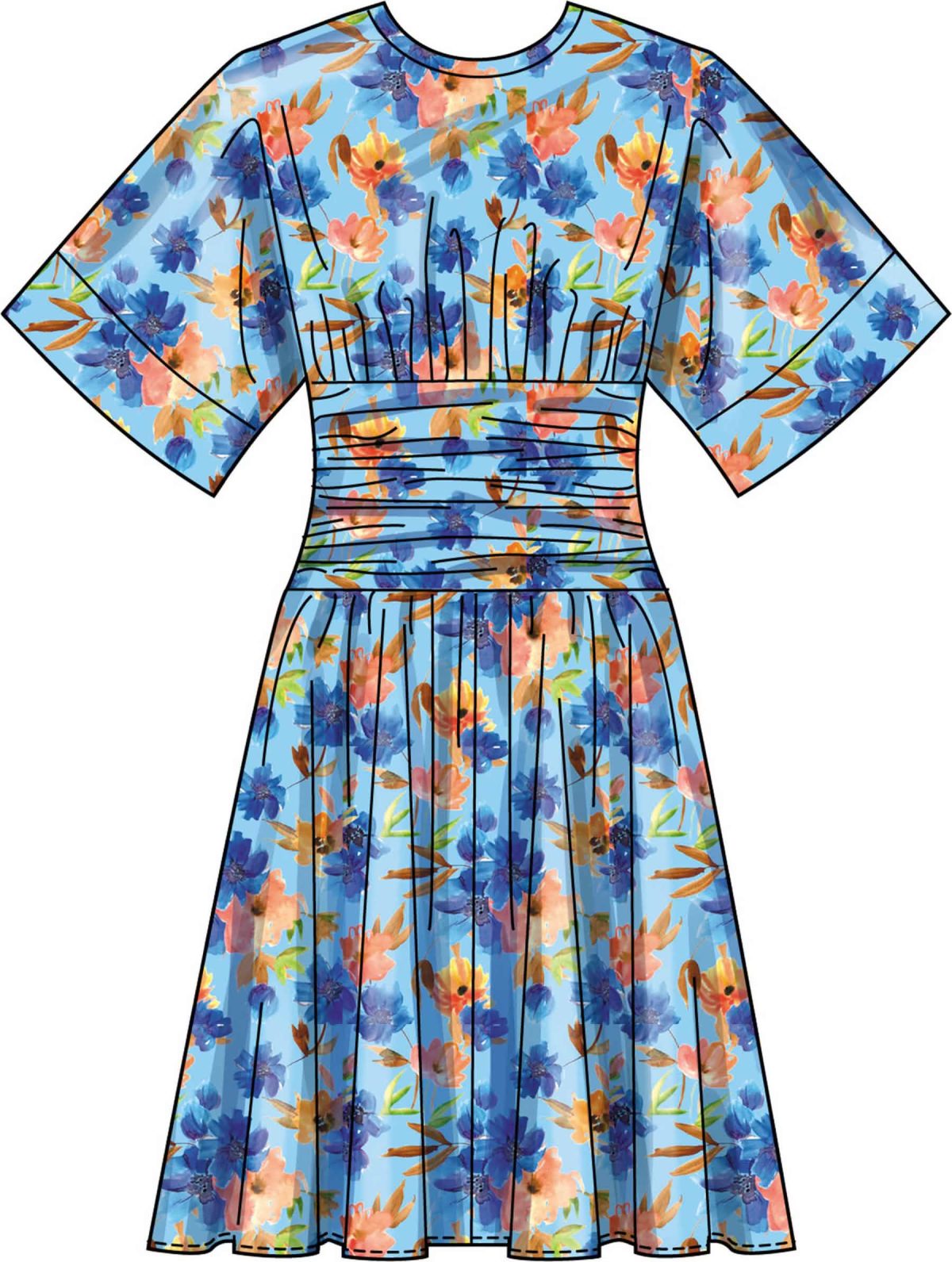 Simplicity Sewing Pattern S3229 Misses' and Women's Midi Dress in Two Lengths