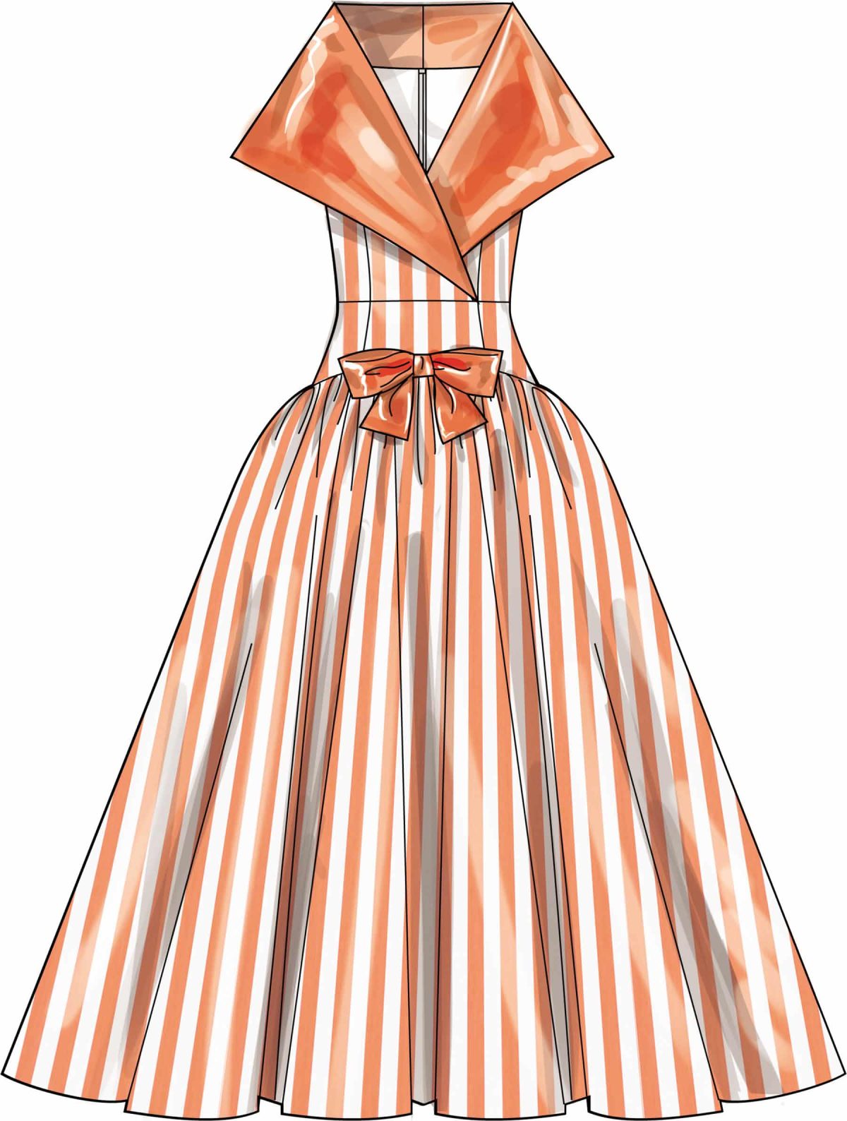 Simplicity Sewing Pattern S3231 Misses' Drop Waist Dress in Two Lengths