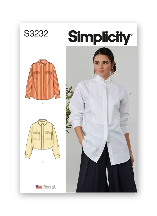 Simplicity Sewing Pattern S3232 Misses' Oversized Shirt