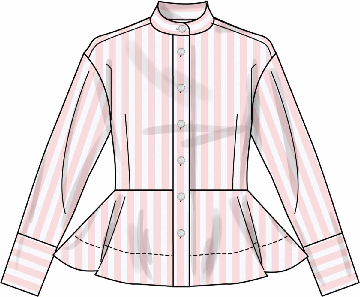 Simplicity Sewing Pattern S3234 Misses' Peplum Shirt