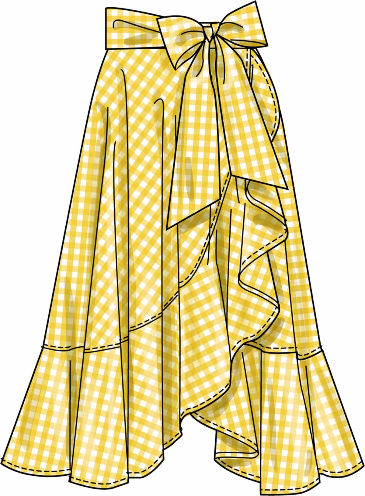 Simplicity Sewing Pattern S3235 Misses' Wrap Midi Skirt