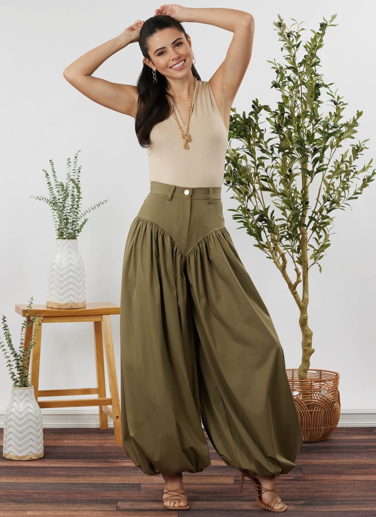 Simplicity Sewing Pattern S3236 Misses' Wide and Balloon Leg Trousers and Shorts