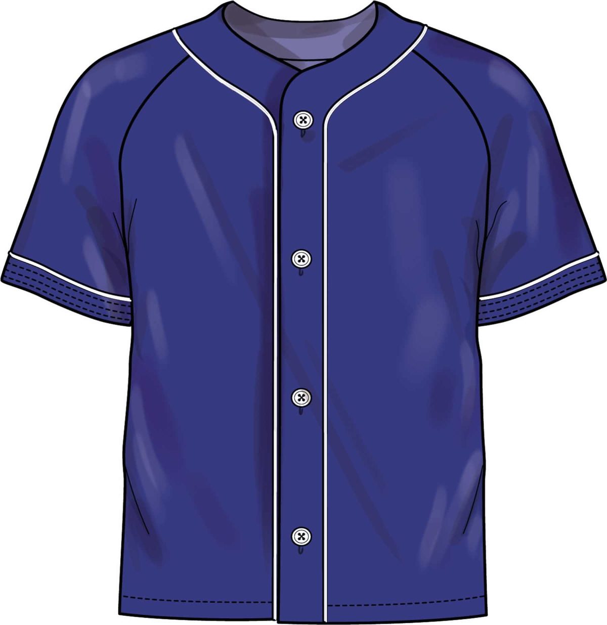 Simplicity Sewing Pattern S3241 Unisex Baseball Top