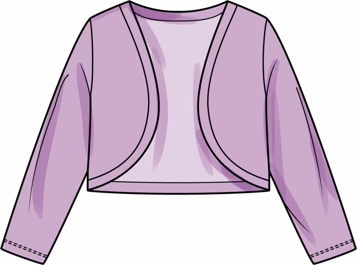 Simplicity Sewing Pattern S3244 Children's Dresses, Bolero and Headband in Three Sizes