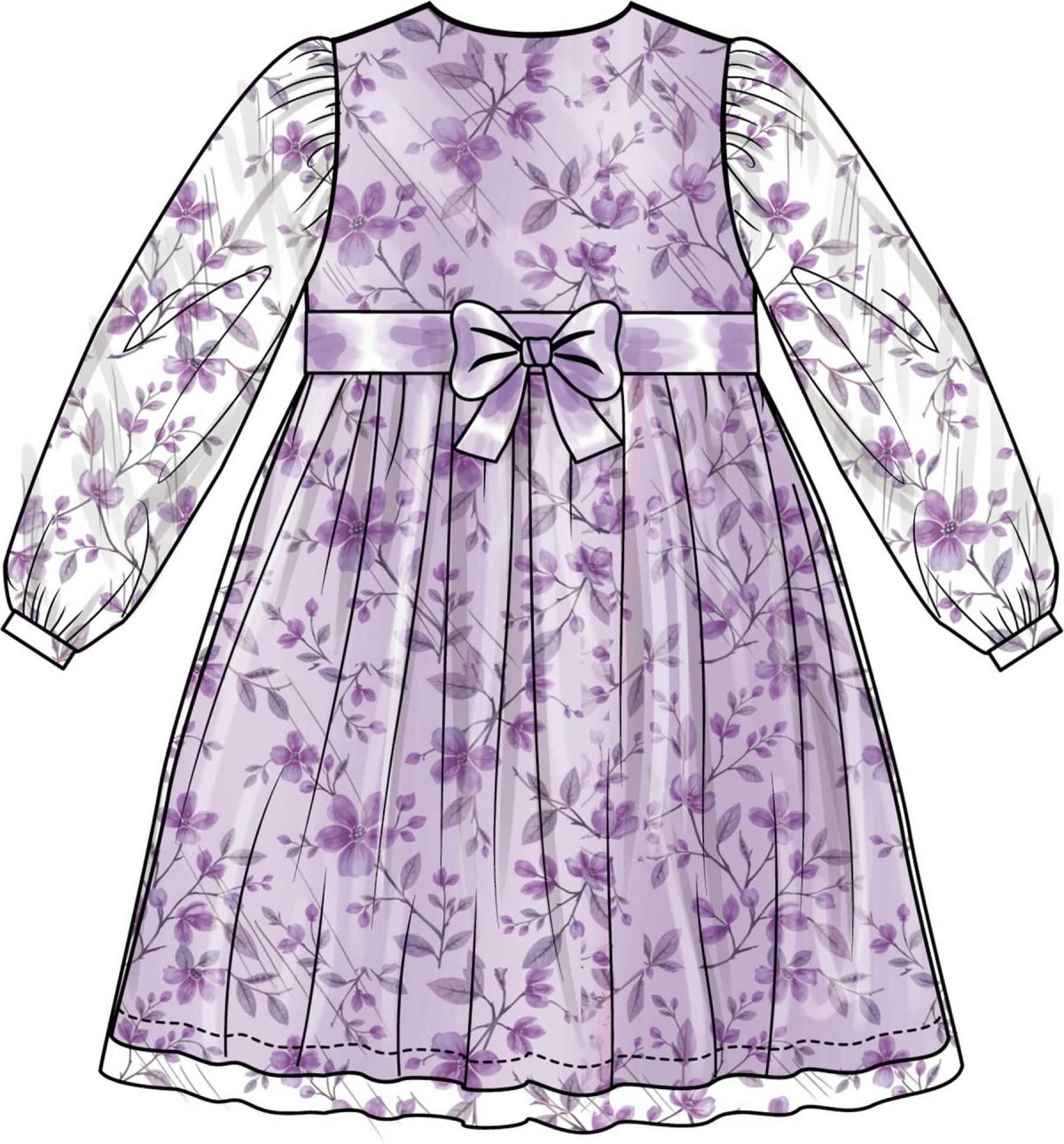 Simplicity Sewing Pattern S3245 Girls' Dress with Sleeve Variations