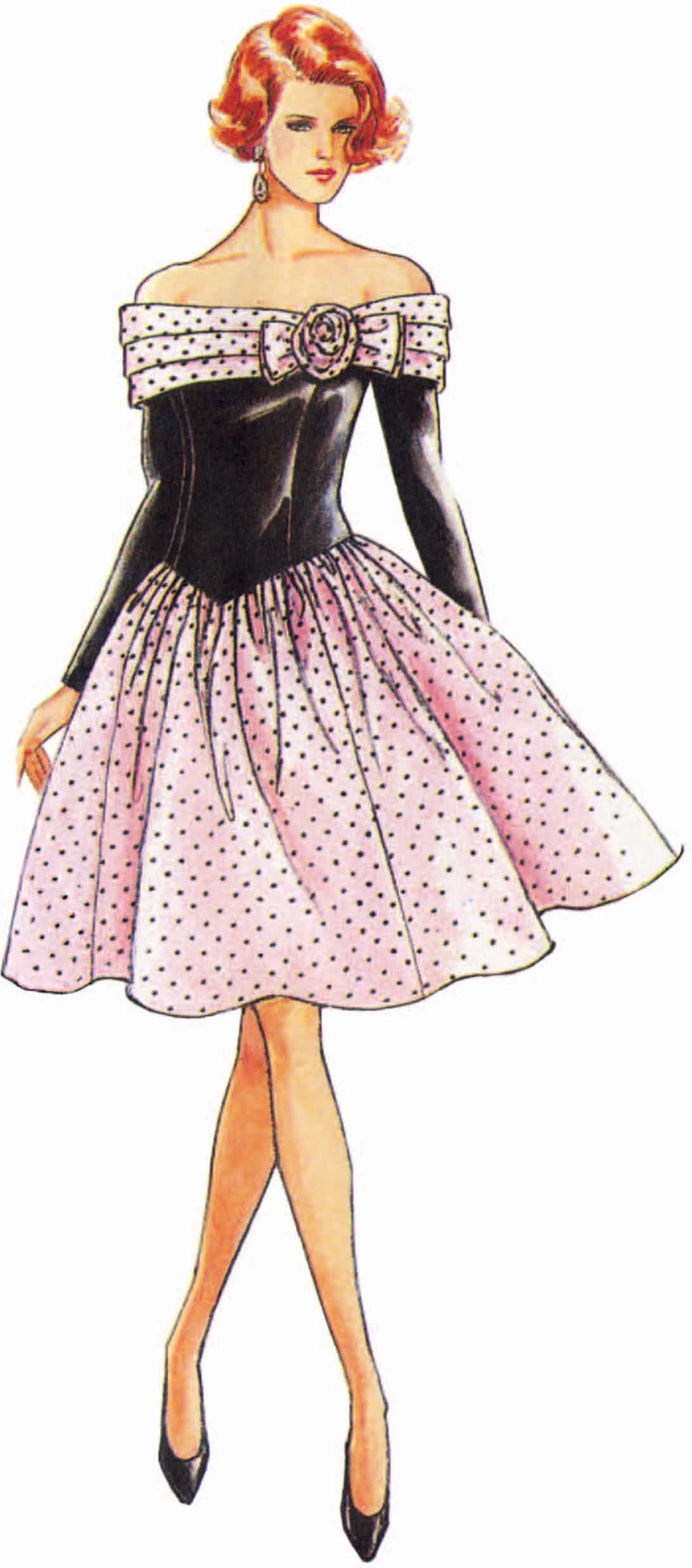 Simplicity Sewing Pattern S3248 Misses' and Miss Petite Dress in Two Lengths by Jessica McClintock