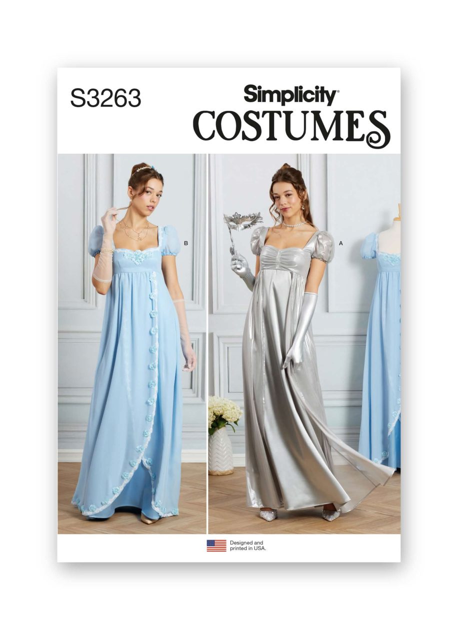 Simplicity Sewing Pattern S3263 Misses' Regency Ball Gowns