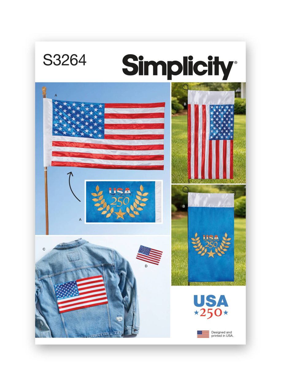 Simplicity Sewing Pattern S3264 Flags and Appliques