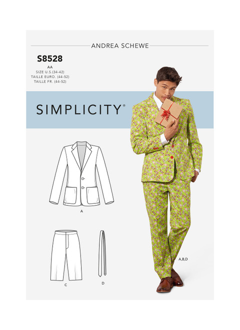 Simplicity Sewing Pattern S8528 Men's Suits