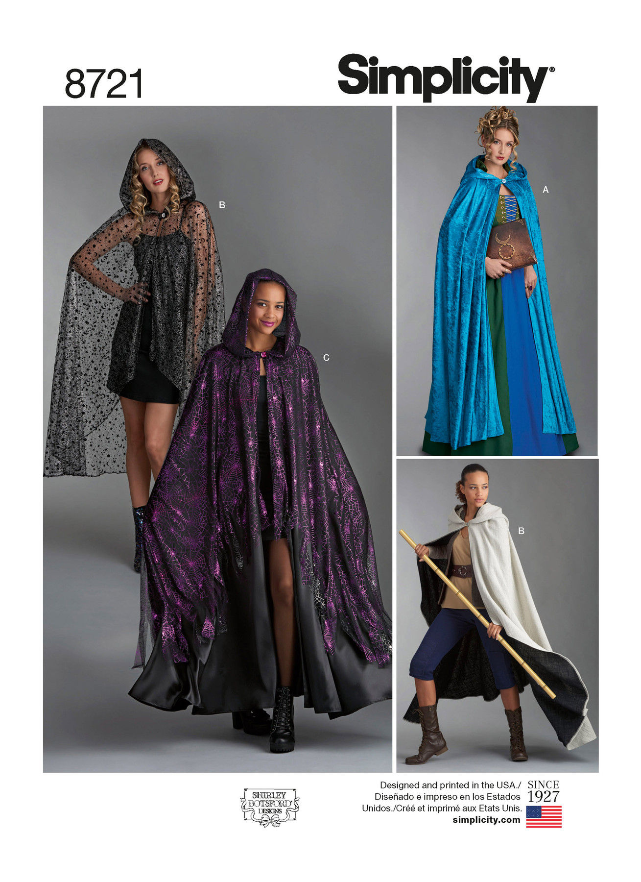 Simplicity Sewing Pattern 8721 Misses Capes