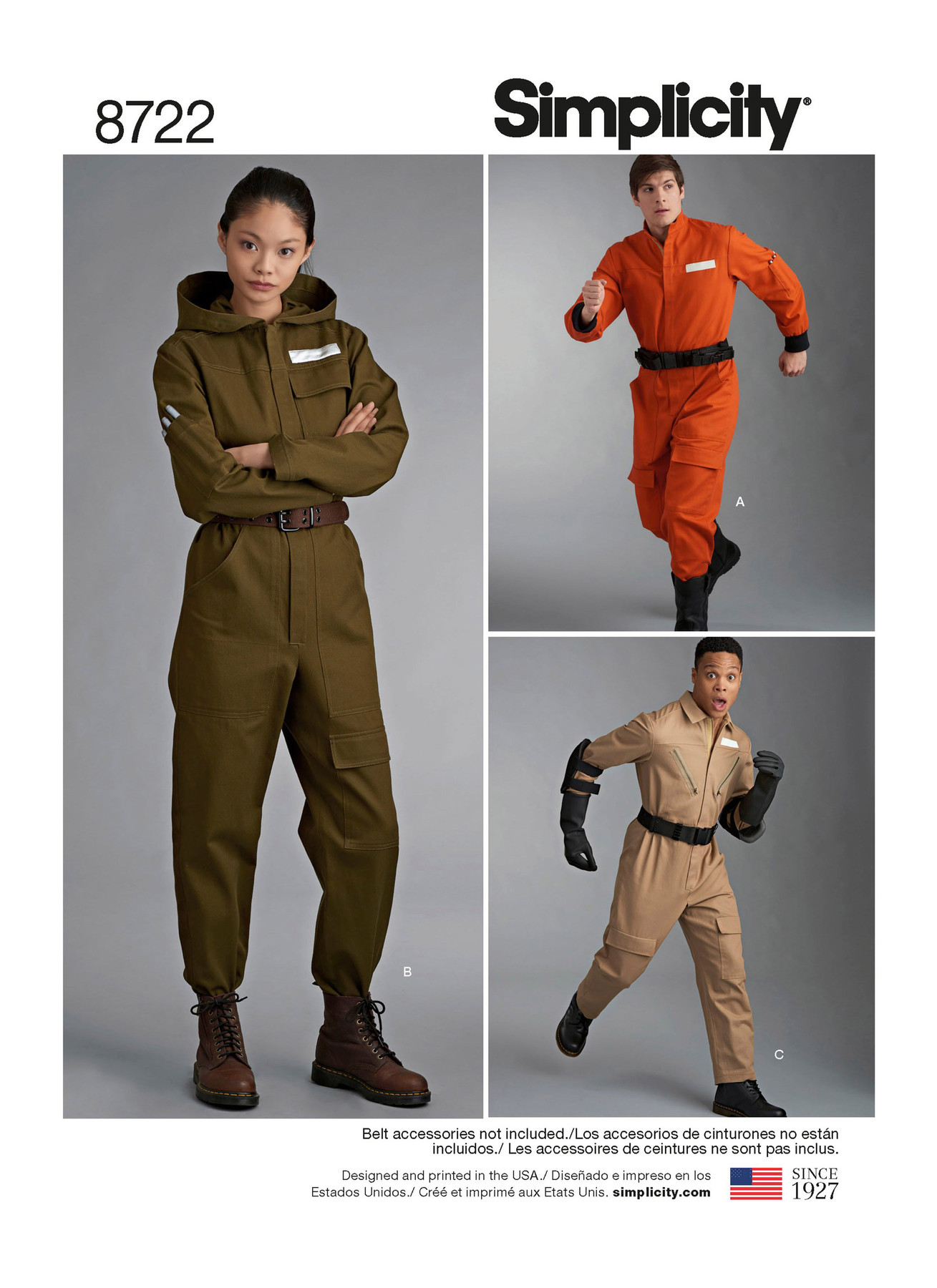 Simplicity Sewing Pattern 8722 Women's, Men's and Teens' Costume