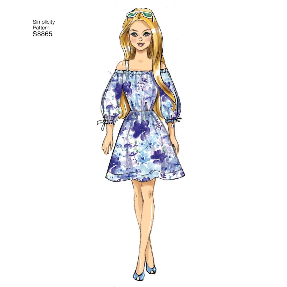 Simplicity Pattern S8865 11 1/2" Fashion Doll Clothes