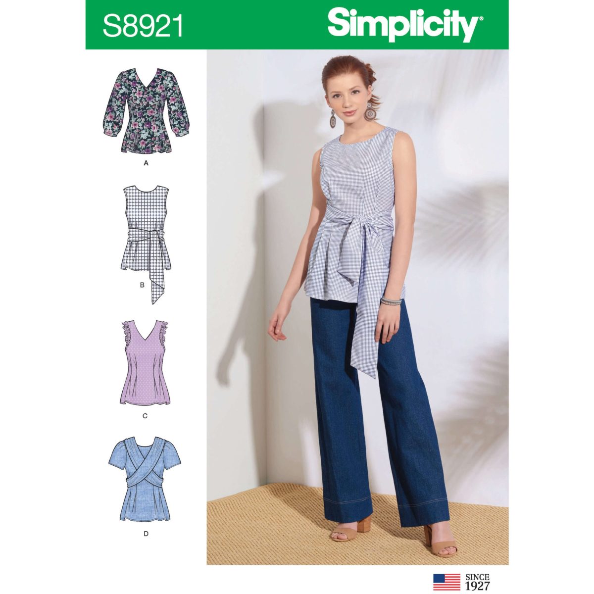 Simplicity Sewing Pattern S8921 Misses' Tops