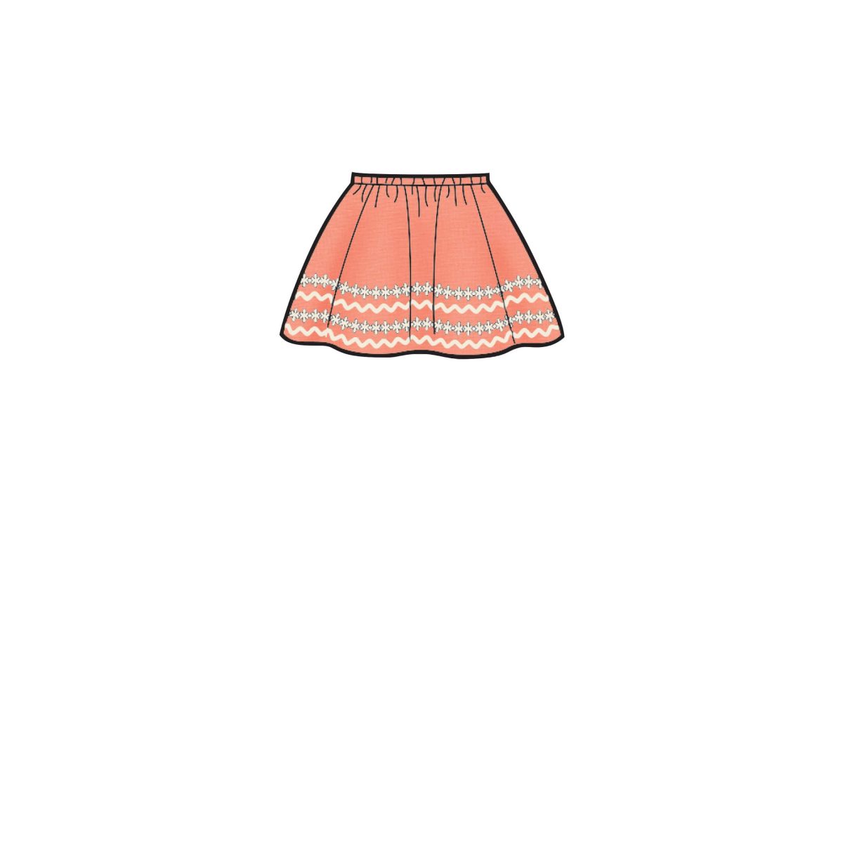 Simplicity Sewing Pattern S8961 Children's, Girls', and Dolls' Skirts