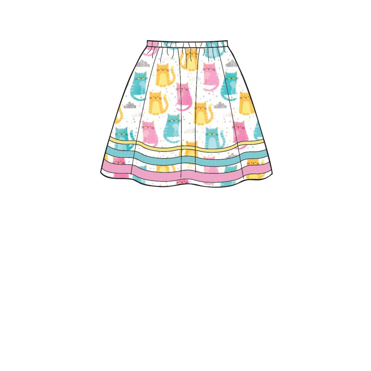 Simplicity Sewing Pattern S8961 Children's, Girls', and Dolls' Skirts