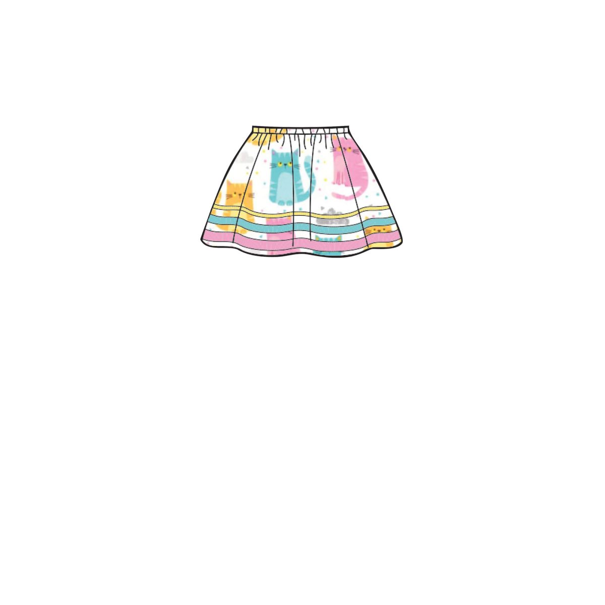 Simplicity Sewing Pattern S8961 Children's, Girls', and Dolls' Skirts