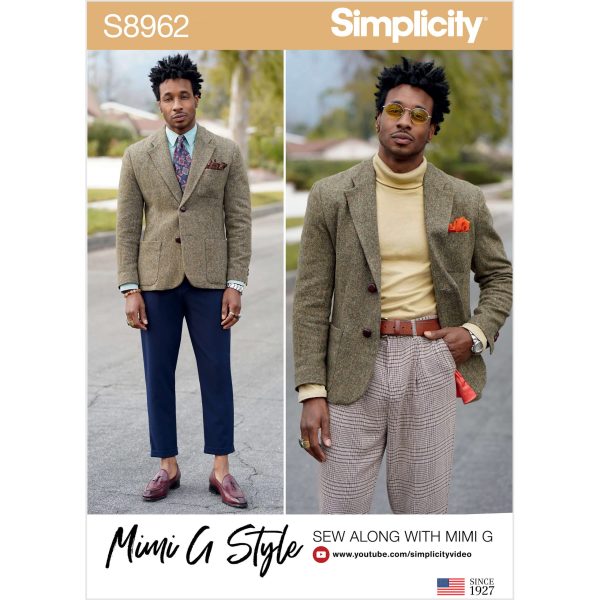 Simplicity Sewing Pattern S8962 Men's Lined Blazer