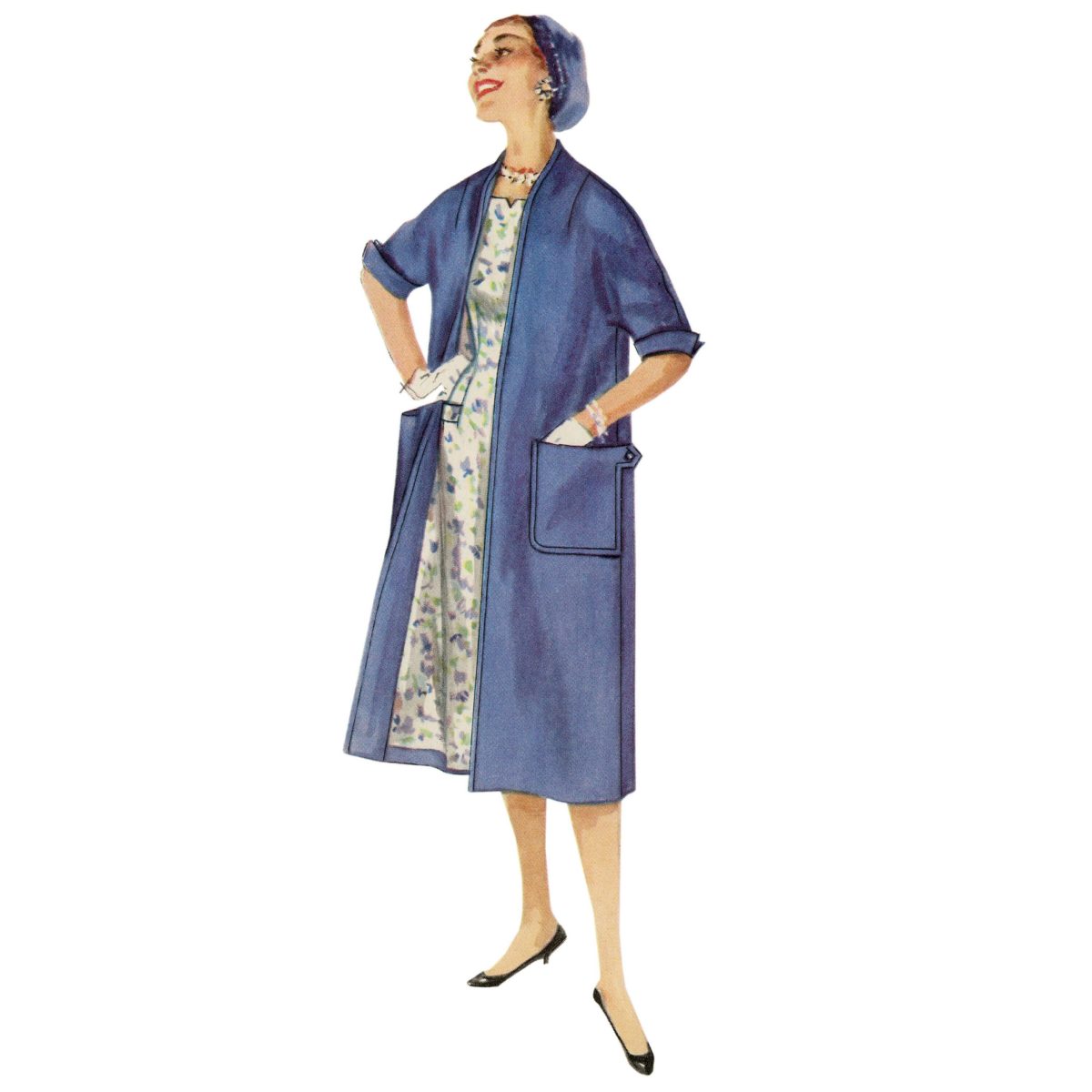Simplicity Sewing Pattern S8980 Misses' Vintage Dresses and Lined Coats