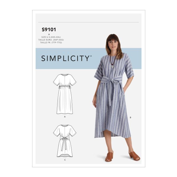 Simplicity Sewing Pattern S9101 Misses' Pull-on Dresses