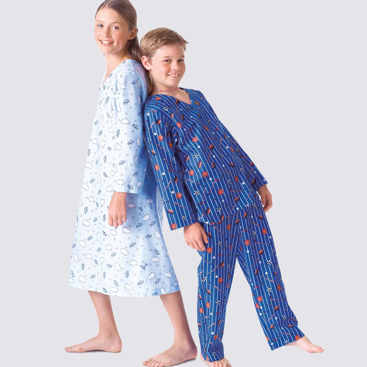 Simplicity Sewing Pattern S9209 Boys'/Girls' V-Neck Shirts, Gown, Shorts and Trousers