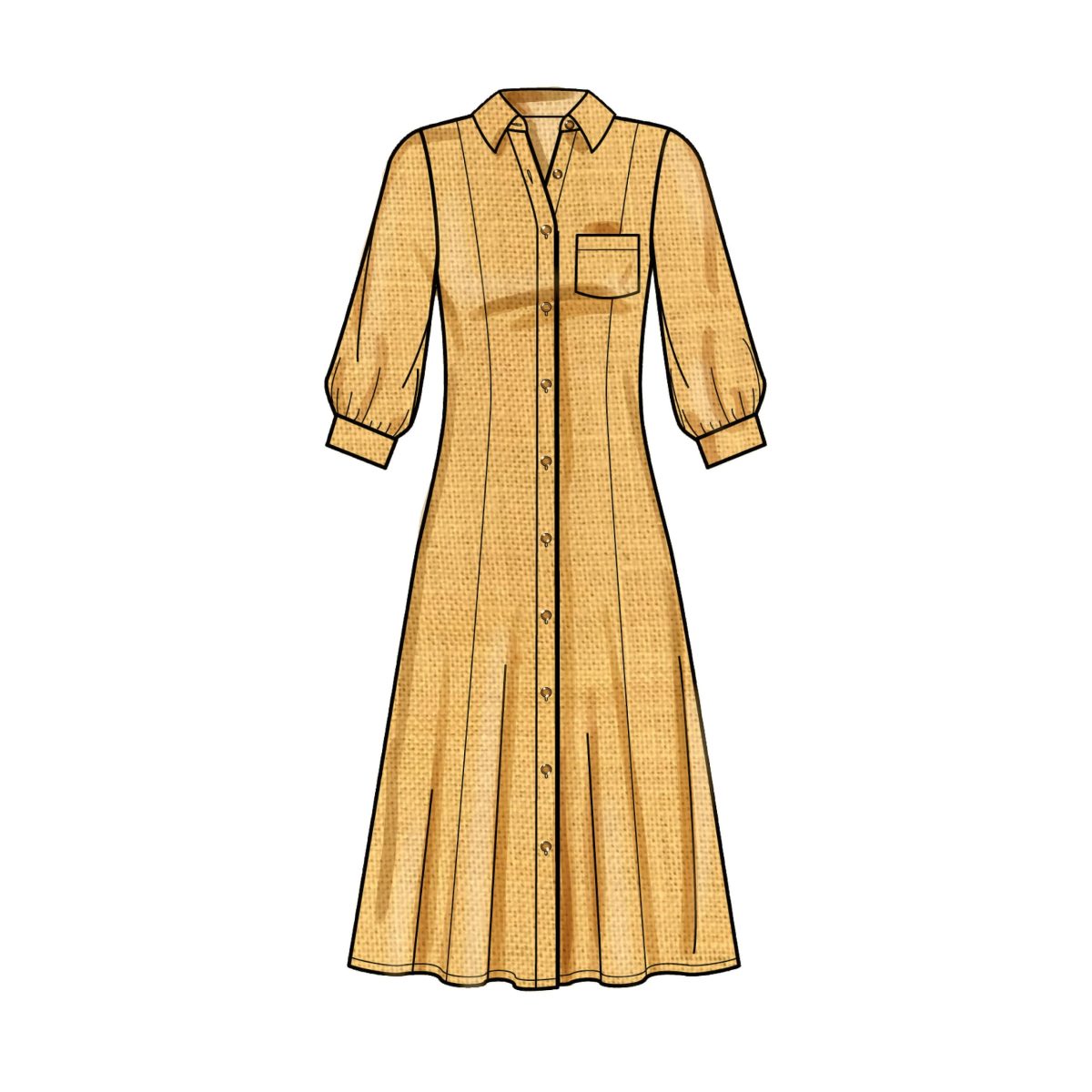 Simplicity Sewing Pattern S9260 Misses' and Women's Button Front Dresses