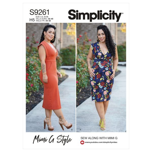 Simplicity Sewing Pattern S9261 Mimi G Style Misses' Dress In Two Lengths