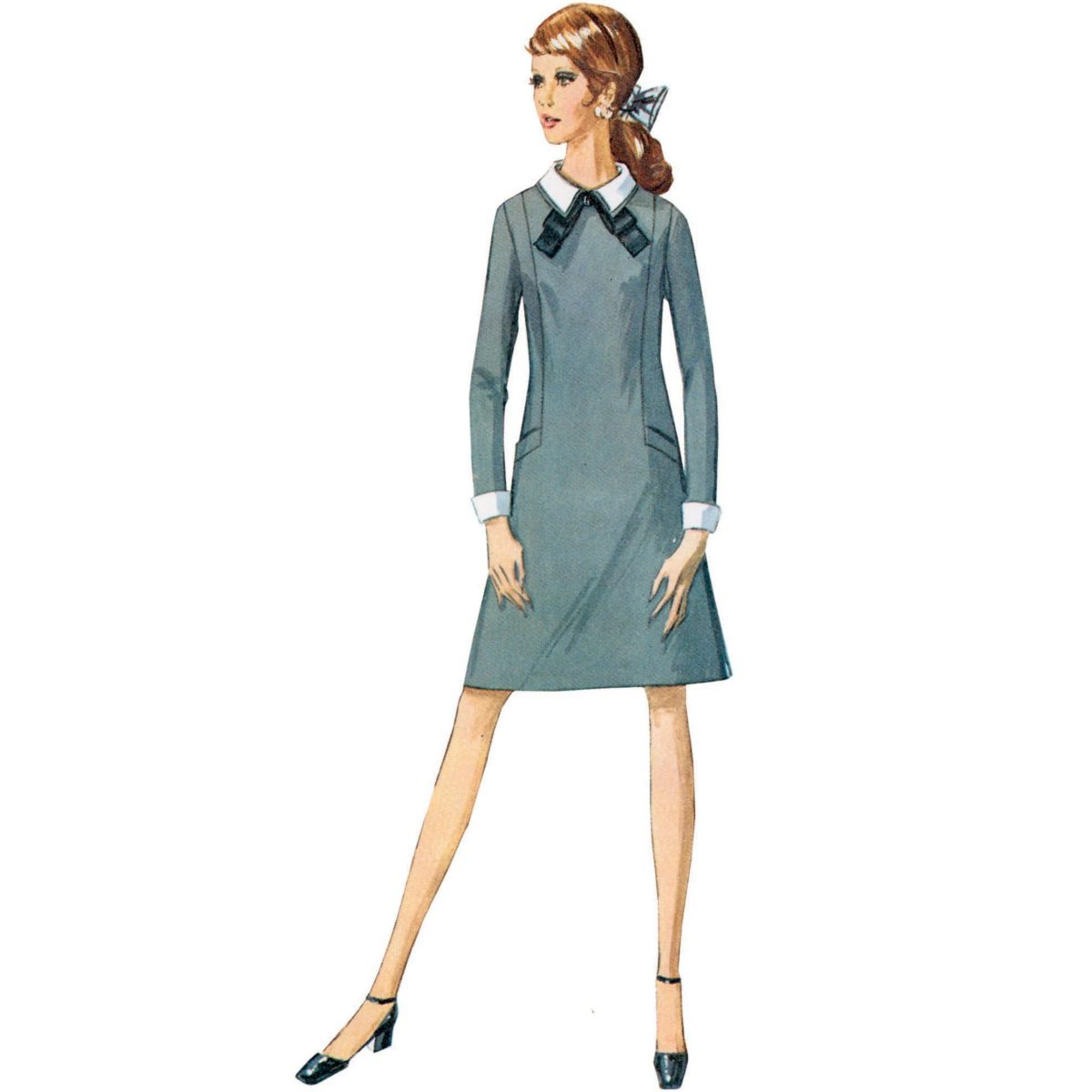 Simplicity Sewing Pattern S9371 Misses' and Women's Dress with Collar, Cuff and Sleeve Variations