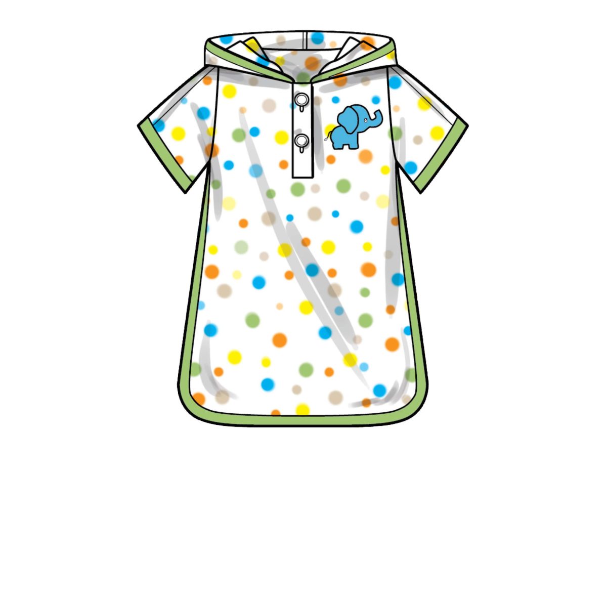 Simplicity Sewing Pattern S9483 Babies' Bathtime Robes and Hooded Towel