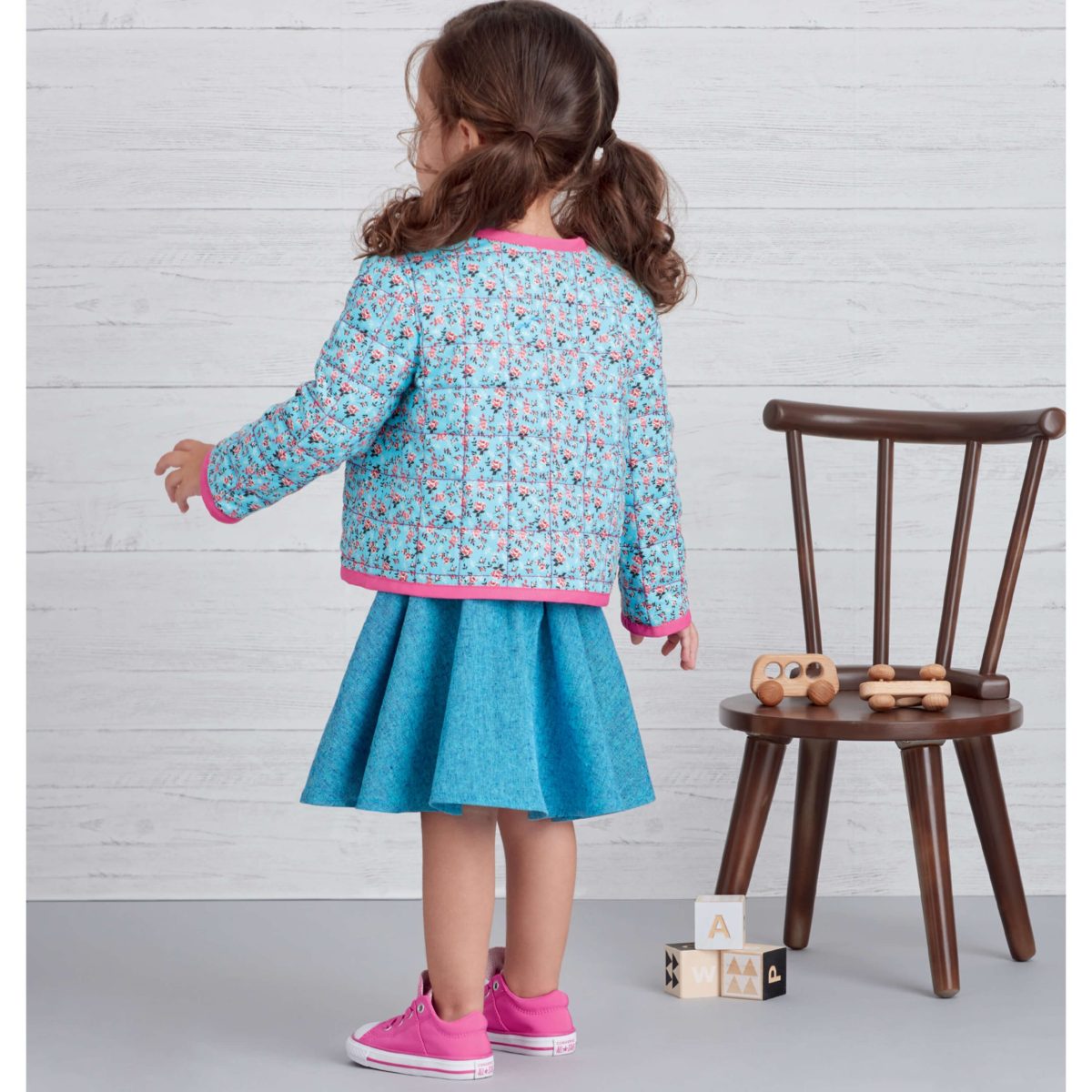 Simplicity Sewing Pattern S9485 Toddlers' Jacket, Top, Skirt and Trousers