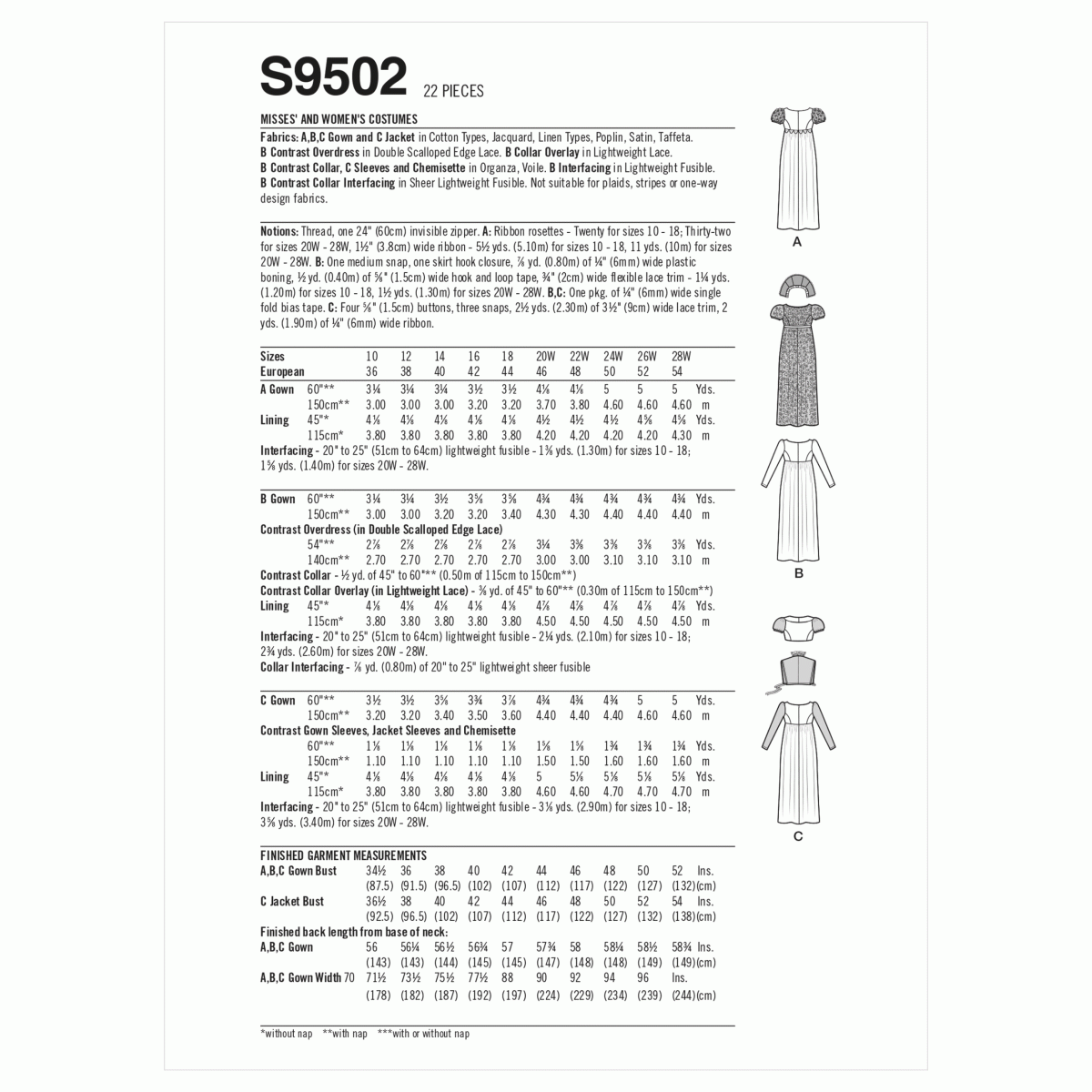 Simplicity Sewing Pattern S9504 Children's Jacket, Skirt, Cropped Trousers and Bag