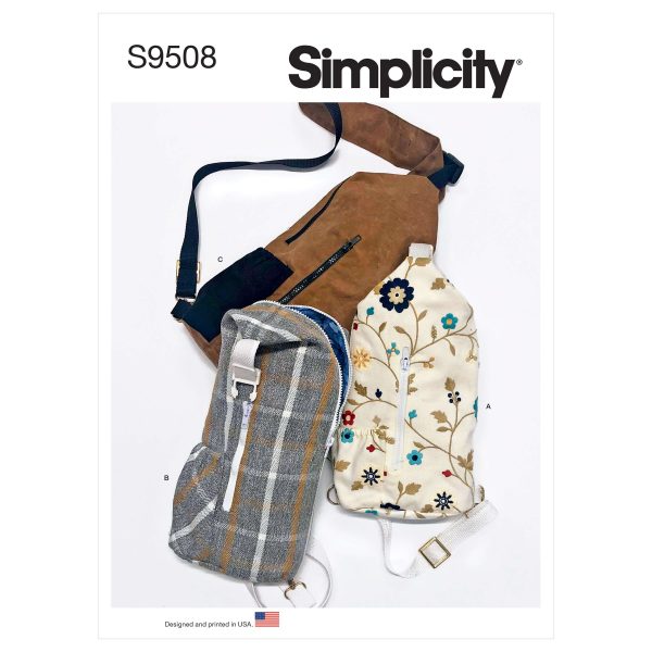 Simplicity Sewing Pattern S9508 Sling Bags in Two Sizes