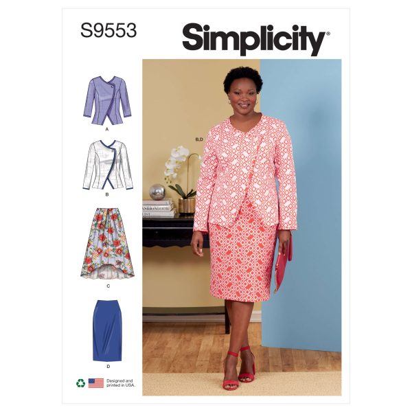 Simplicity Sewing Pattern S9553 Women's Jacket and Skirts
