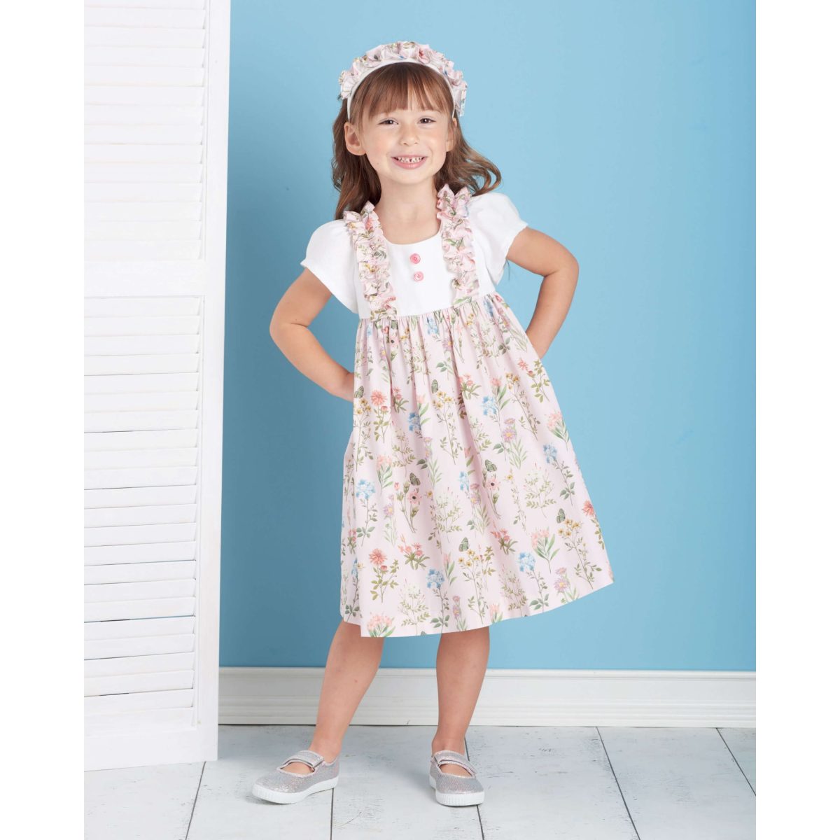 Simplicity Sewing Pattern S9559 Children's Dress, Top, Trousers, Purses and Headband