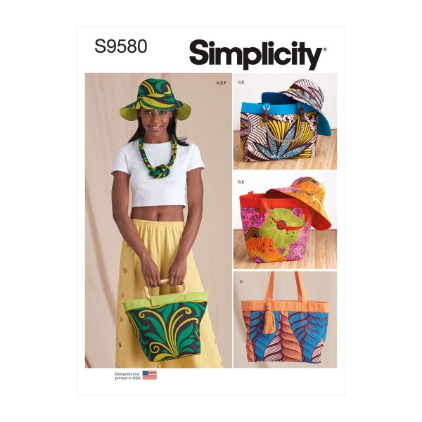 Simplicity Sewing Pattern S9580 Bags, Hat and Necklace