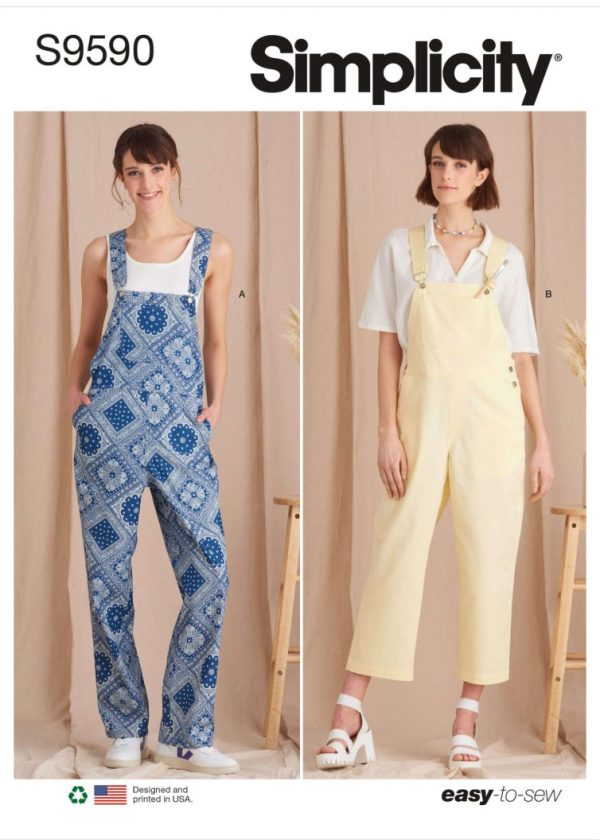 Simplicity Sewing Pattern S9590 Misses' Overalls
