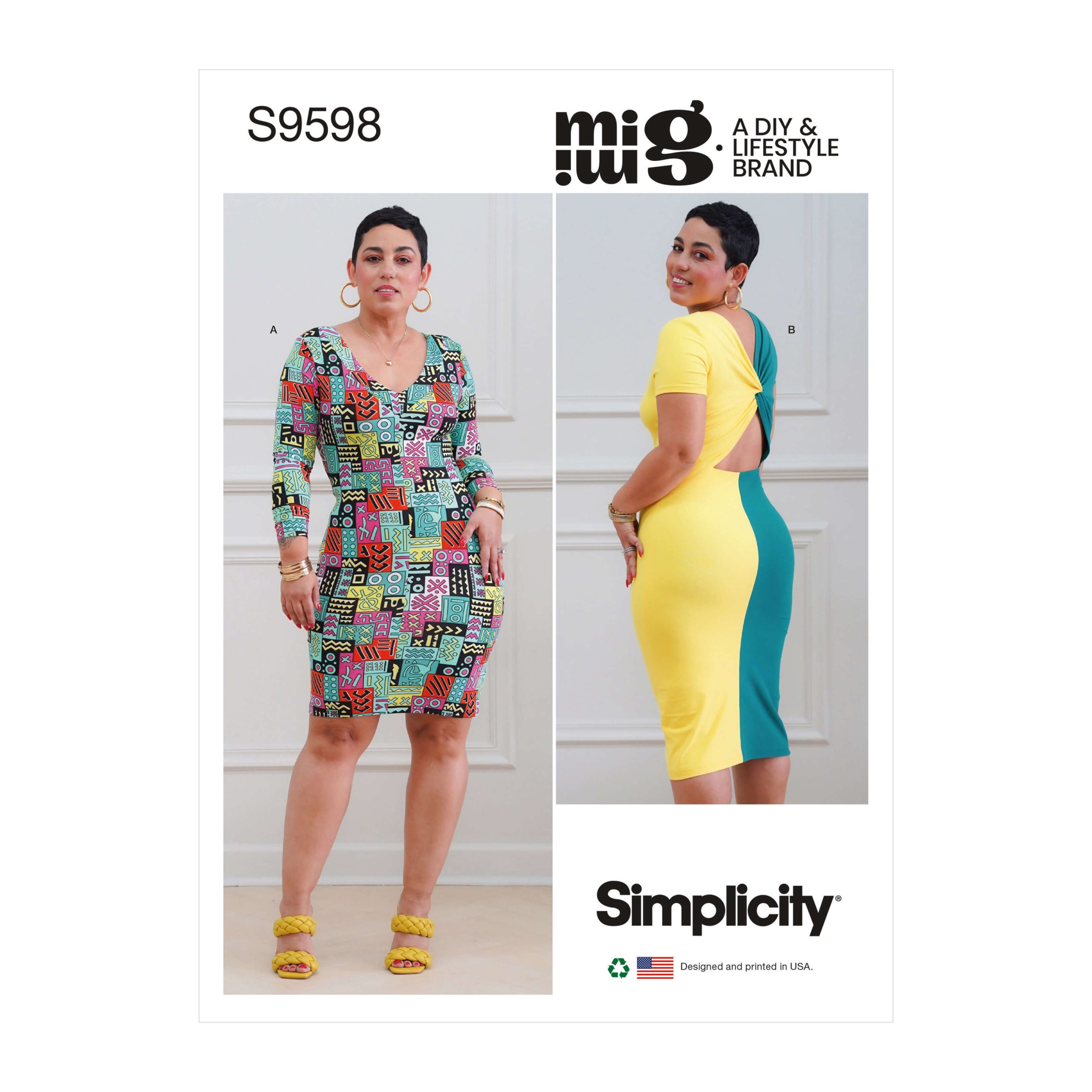 Simplicity Sewing Pattern S9598 Misses’ Knit Dresses by Mimi G