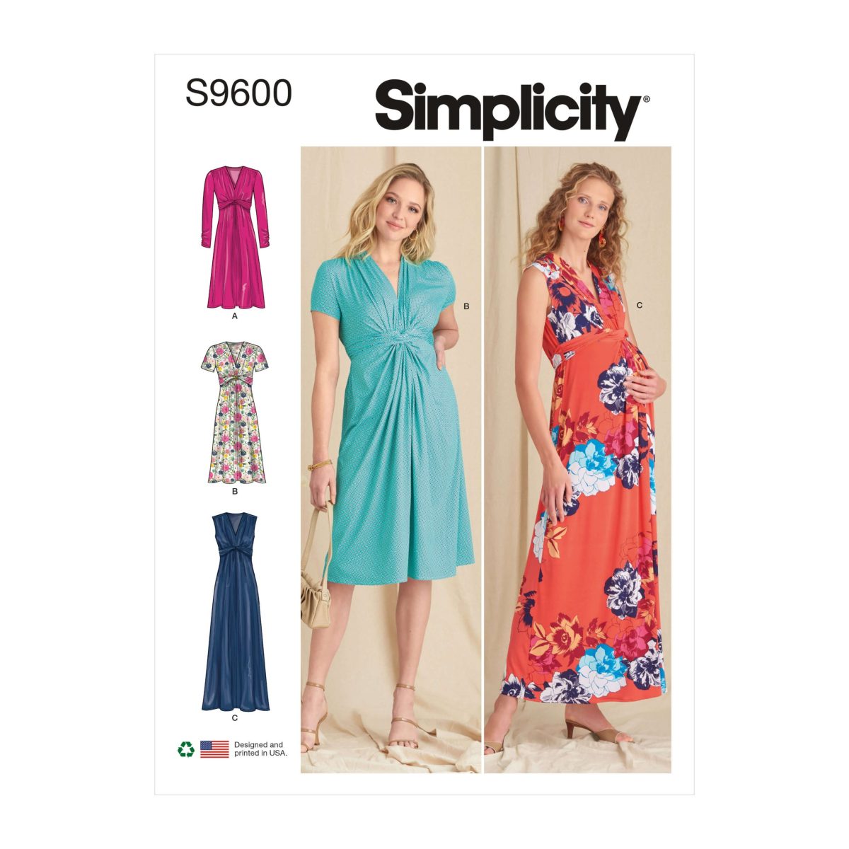 Simplicity Sewing Pattern S9600 Misses' Knit Dresses - Sewdirect