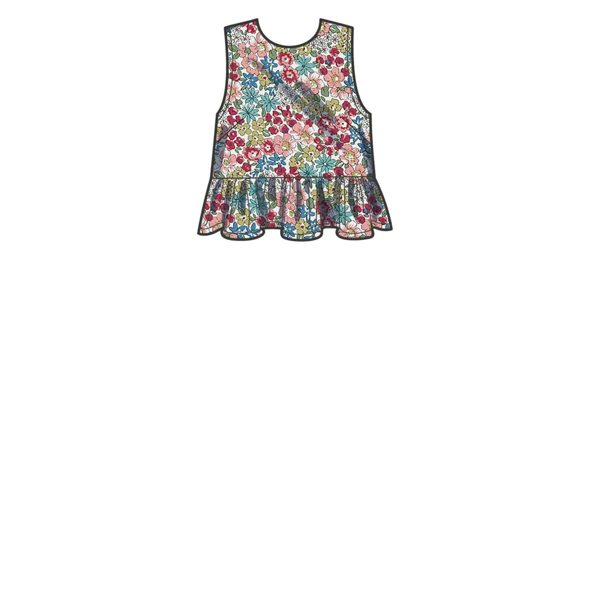 Simplicity Sewing Pattern S9611 Misses' Tunic, Cropped Top, Trousers and Shorts