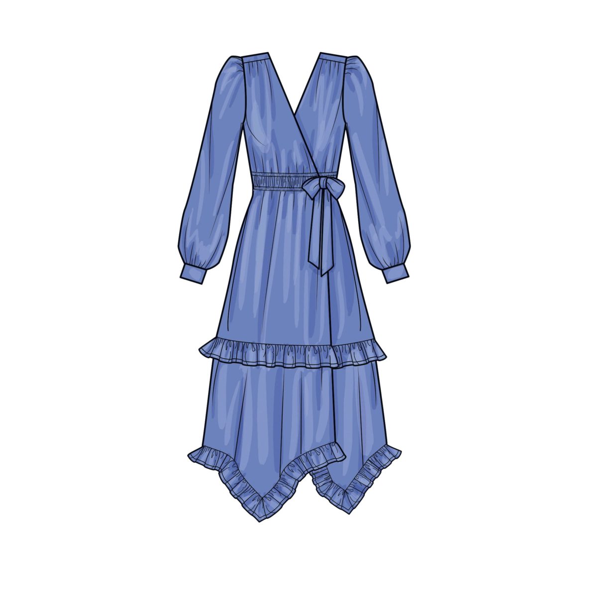 Simplicity Sewing Pattern S9639 Misses' Midi Wrap Dress Sewdirect