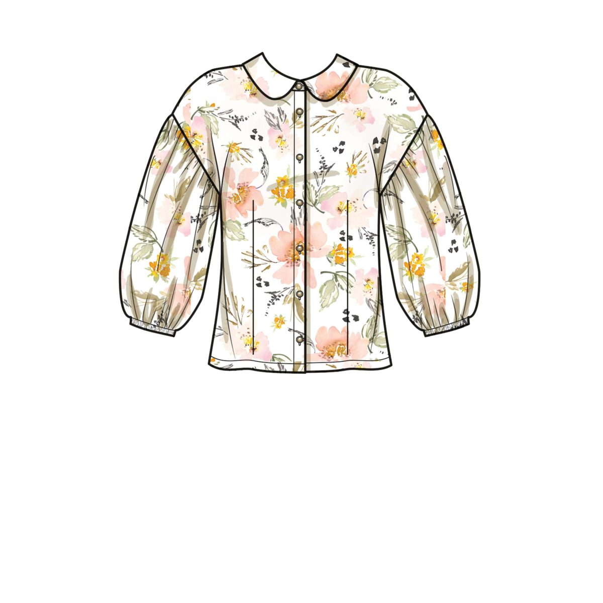 Simplicity Sewing Pattern S9646 Misses' Button Down Top