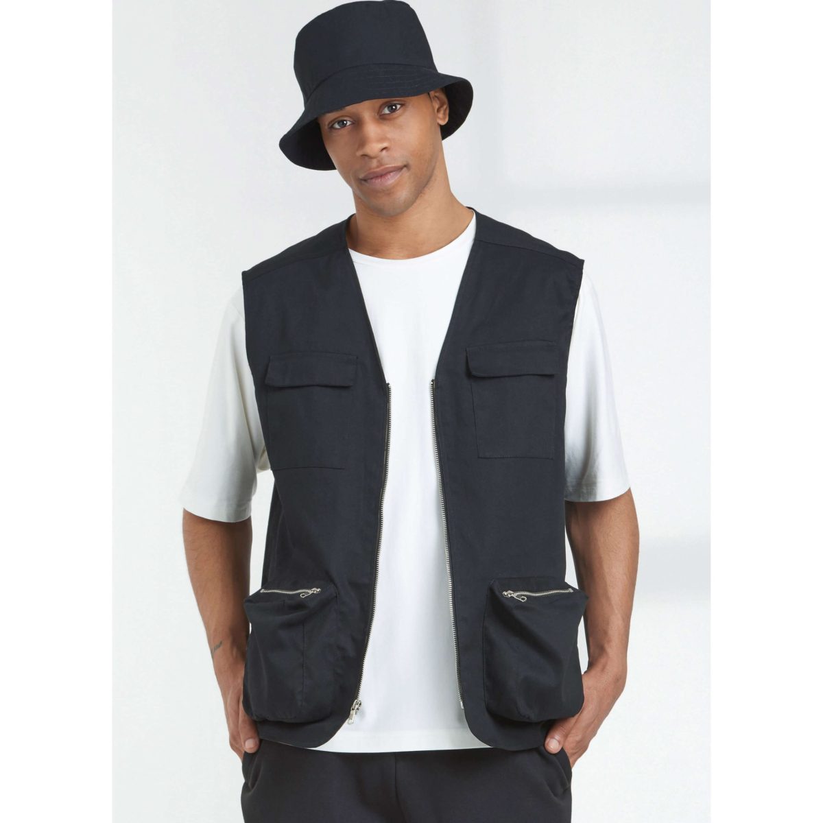 Simplicity Sewing Pattern S9651 Men's Knit Top, Waistcoat and Hat