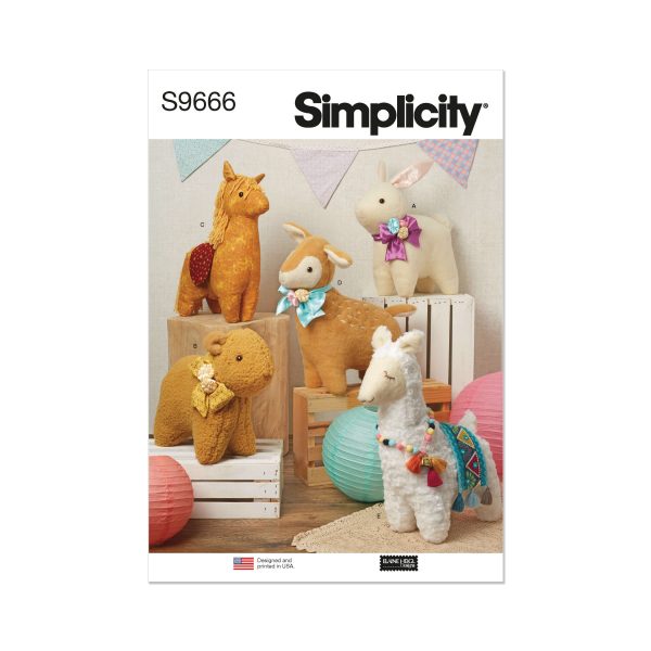 Simplicity Sewing Pattern S9666 Plush Animals by Elaine Heigl