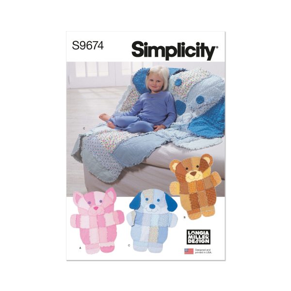 Simplicity Sewing Pattern S9674 Rag Quilt by Longia Miller