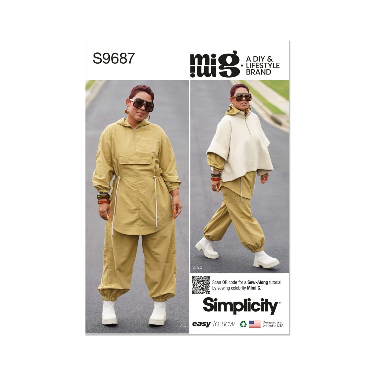 Simplicity Sewing Pattern S9687 Misses' Jacket, Poncho and
