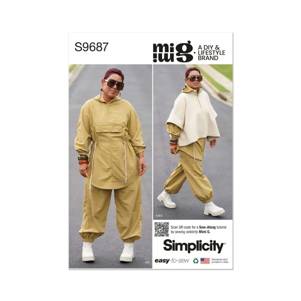 Simplicity Sewing Pattern S9687 Misses' Jacket, Poncho and Trousers by Mimi G