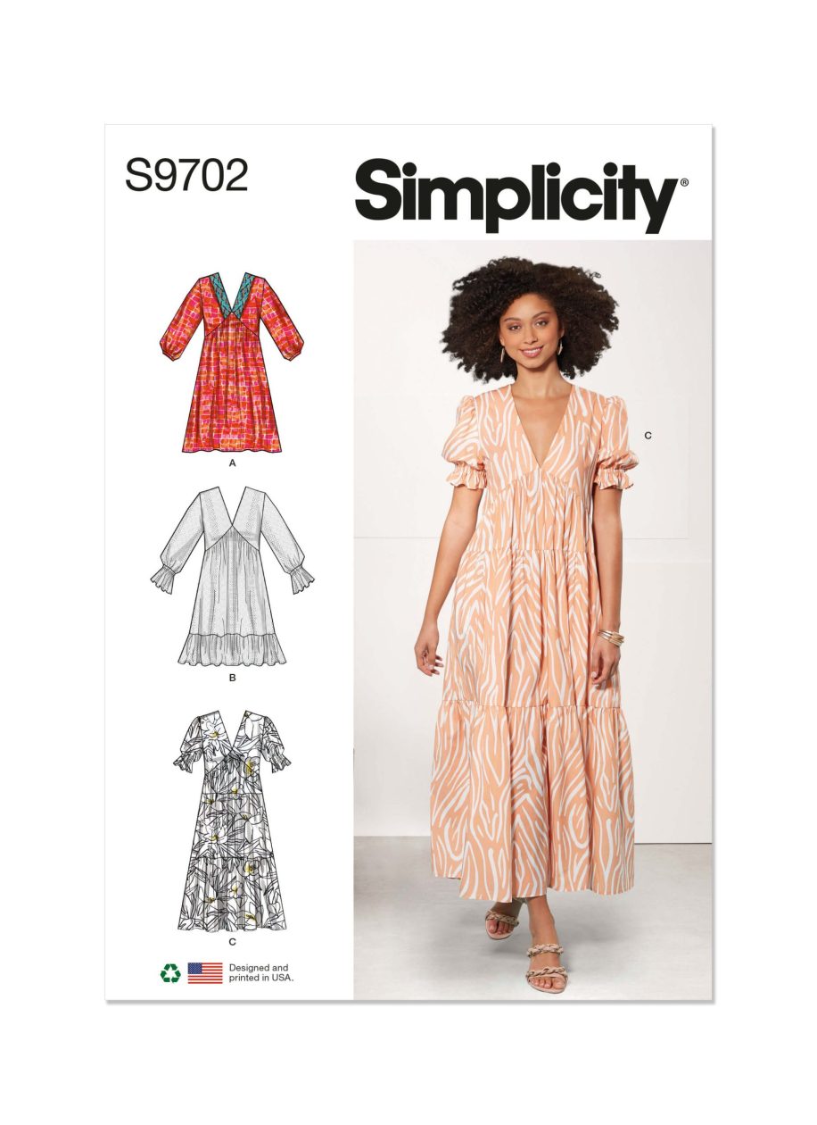 Simplicity Sewing Pattern S9702 Misses' Dress