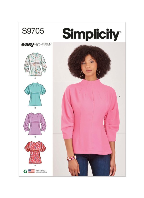 Simplicity Sewing Pattern S9705 Misses' Tops