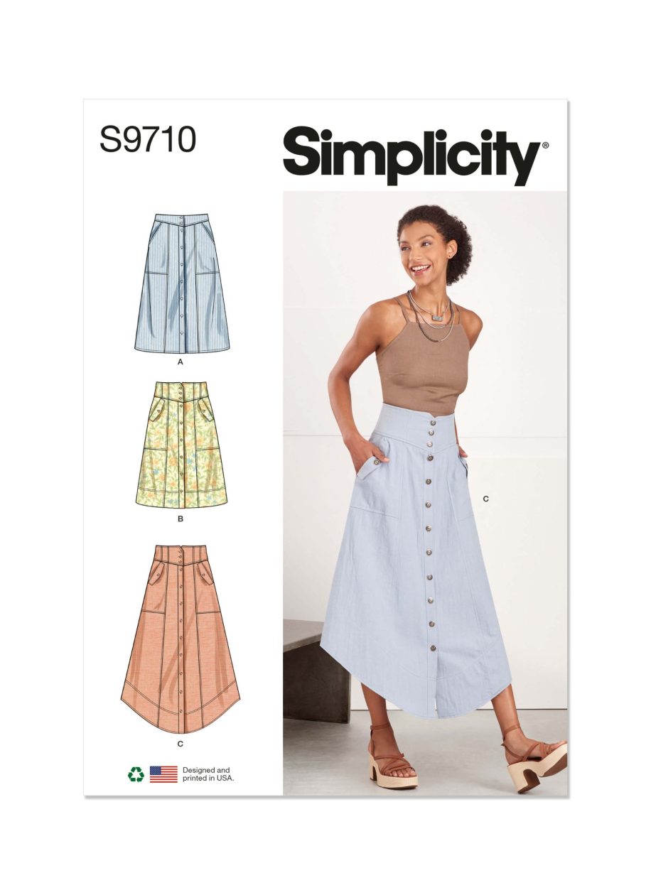Simplicity Sewing Pattern S9710 Misses' Skirts