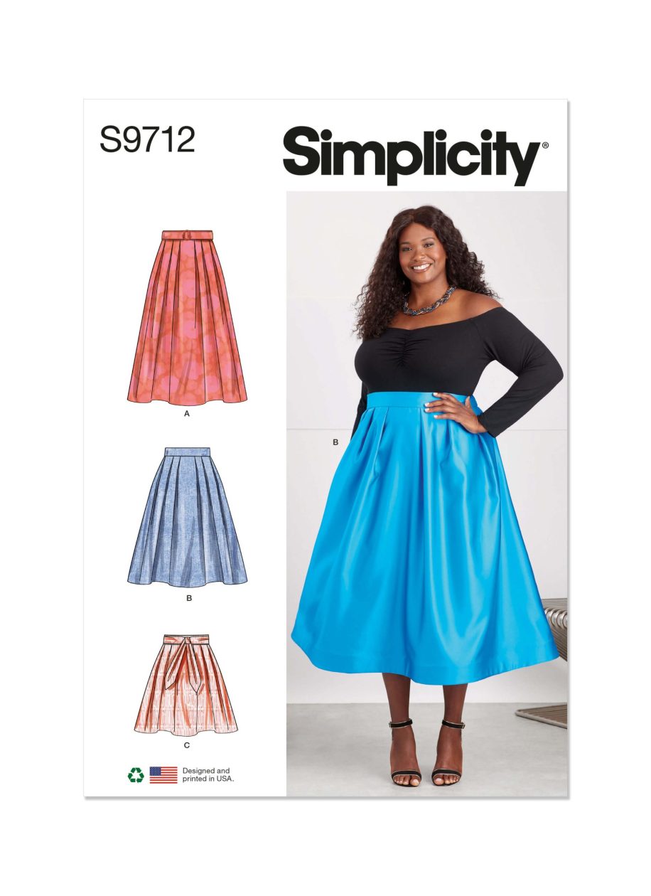 Simplicity Sewing Pattern S9712 Women's Skirts